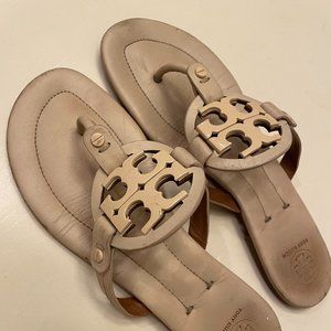 Tory Burch Miller Sandals Off White